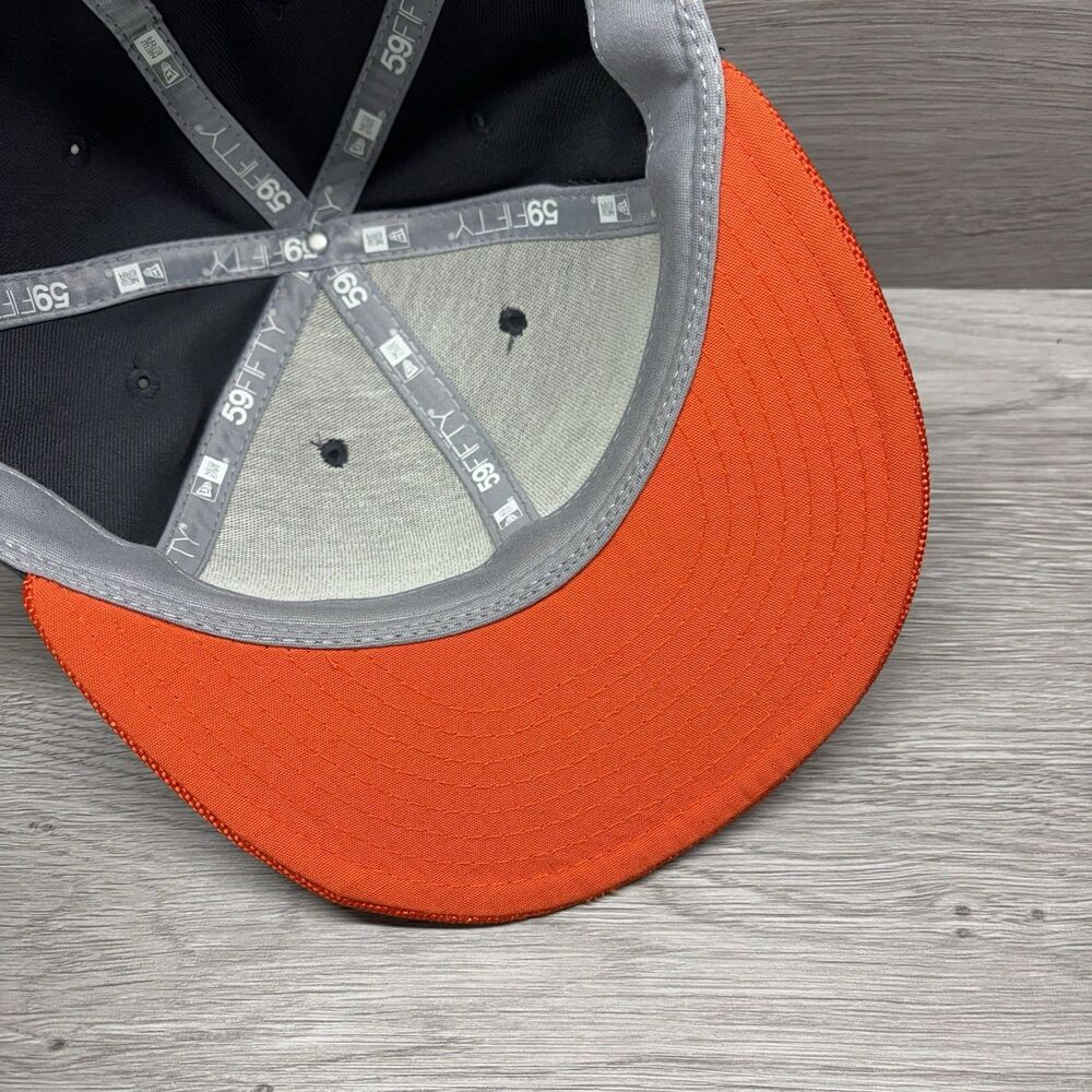 NFL Cleveland Browns New Era 59Fifty Fitted Hat Size 7 1/4 Brown Orange Brimmed - Picture 8 of 11